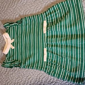 Janie And Jack Size 3t Dress Ruffled Sleeves Pearl Like Buttons Textured